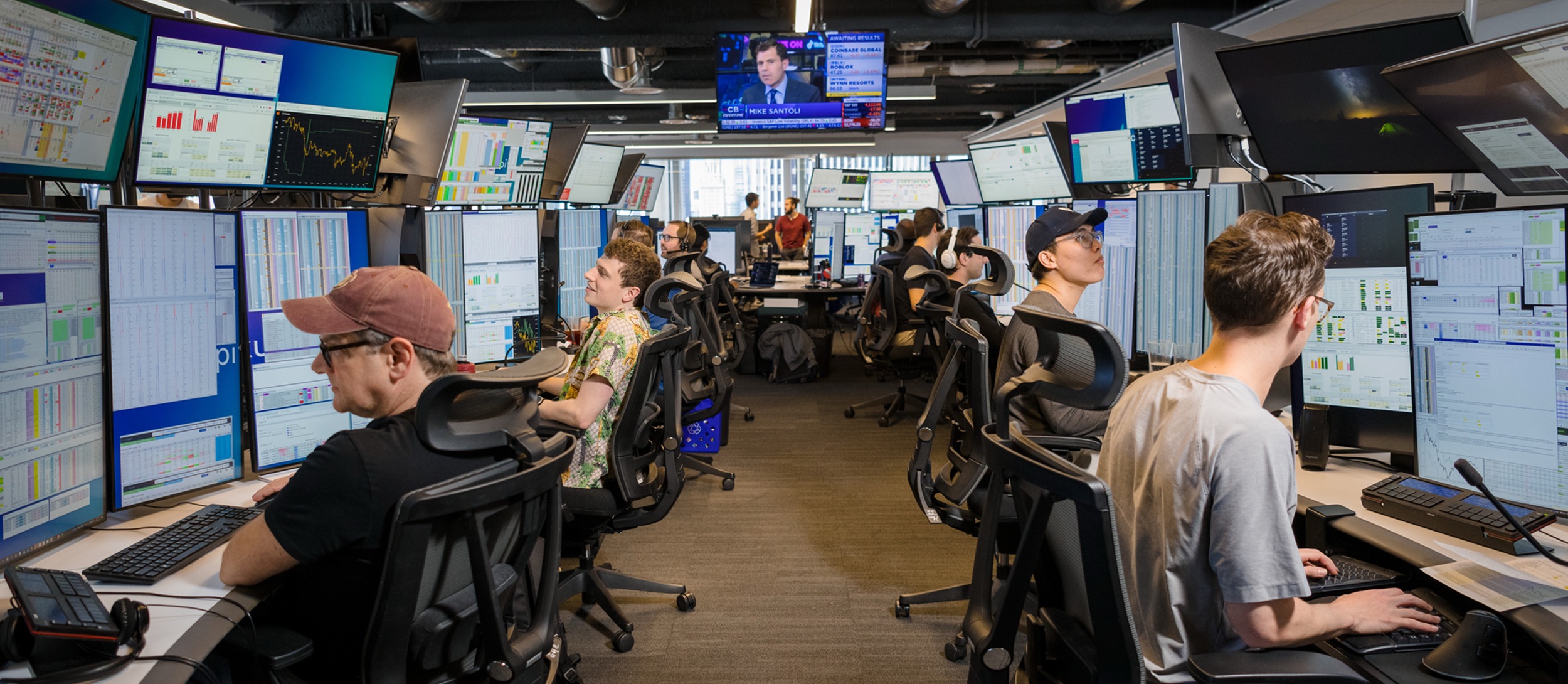 Trading bullpen row Chicago office