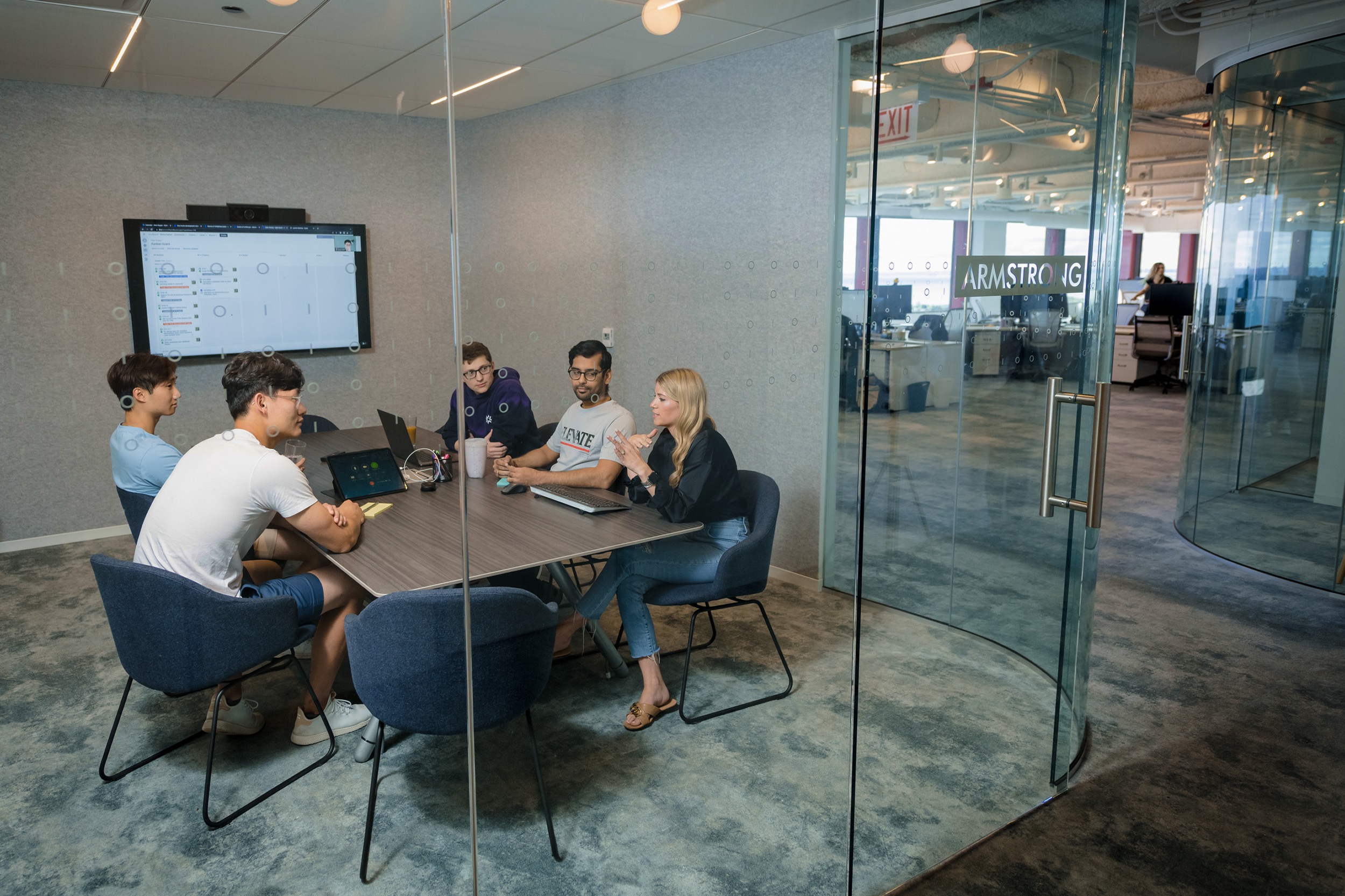 Operations Team meeting in private room